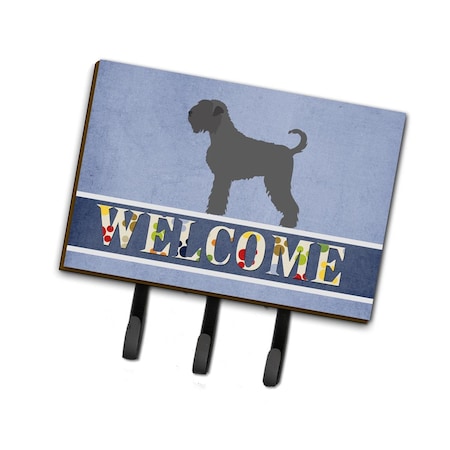 Carolines Treasures Black Russian Terrier Welcome Leash or Key Holder BB8293TH68